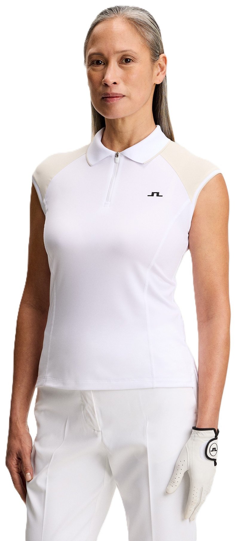 J.Lindeberg Lei dames polo, wit