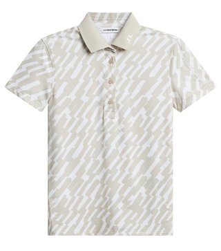 J.Lindeberg Tour Tech Print dames polo, oak island fossil
