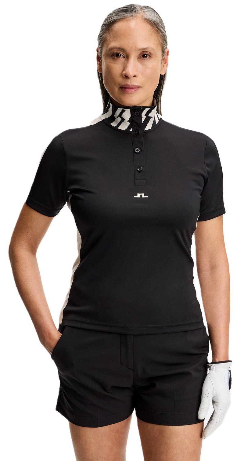 J.Lindeberg Pip dames polo, zwart