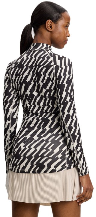 J.Lindeberg Ella Print Compression dames top, oak moonbeam