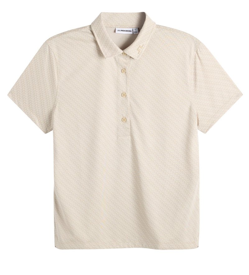 J.Lindeberg Caitlyn dames polo, flight bridge moonbeam