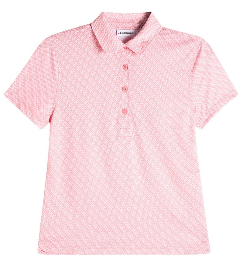 J.Lindeberg Caitlyn dames polo, flight bridge flamingo