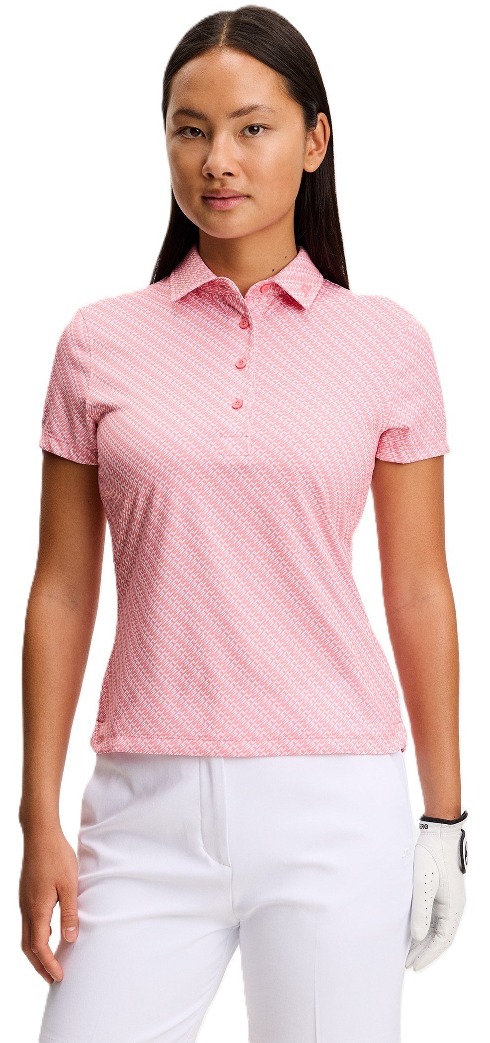 J.Lindeberg Caitlyn dames polo, flight bridge flamingo
