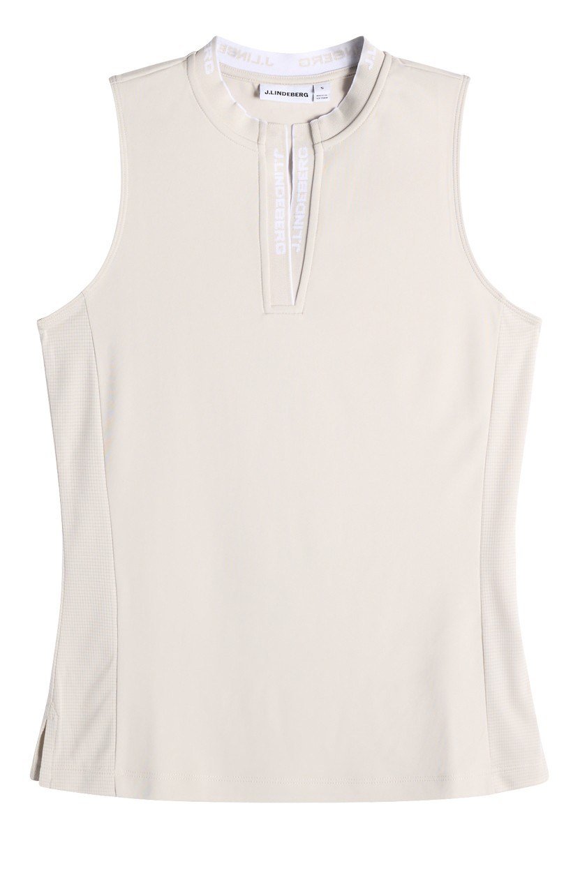 J.Lindeberg Leya Sleeveless dames polo, moonbeam