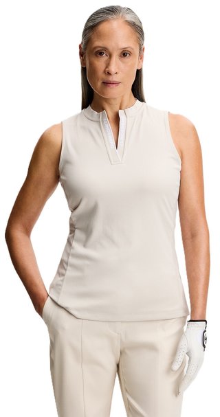 J.Lindeberg Leya Sleeveless dames polo, moonbeam