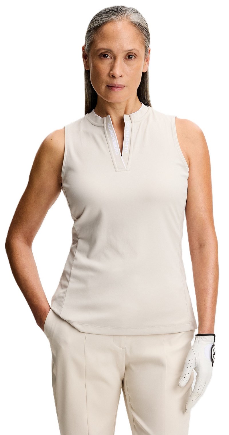 J.Lindeberg Leya Sleeveless dames polo, moonbeam