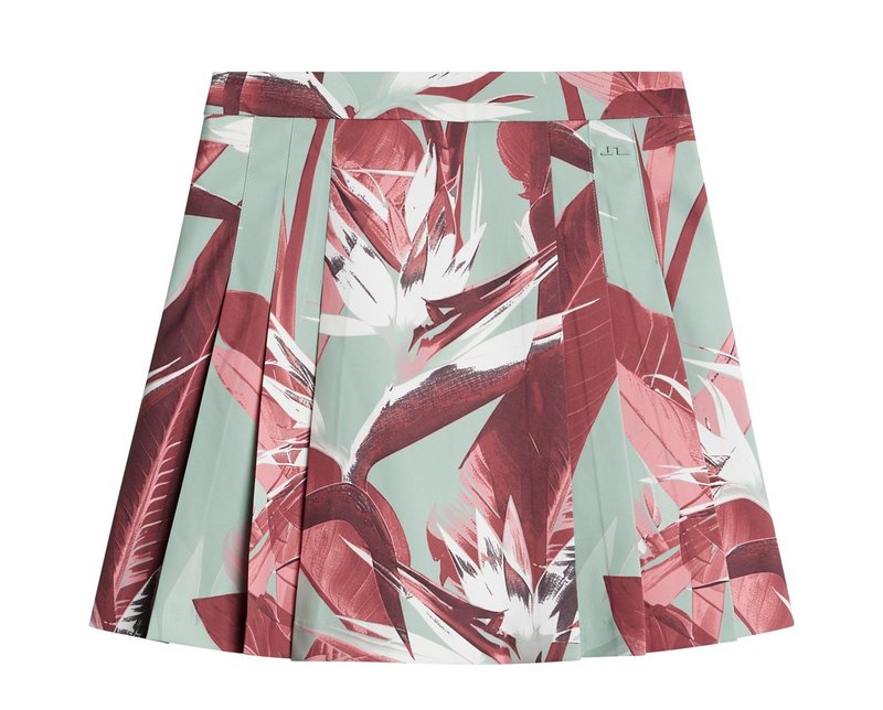 J.Lindeberg Alesia Print dames skort, paradise jadeite