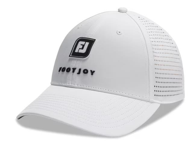 FootJoy Perforated Trucker heren cap, wit