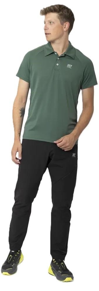 2117 of Sweden Fröseke Technical Pique heren polo, forest green