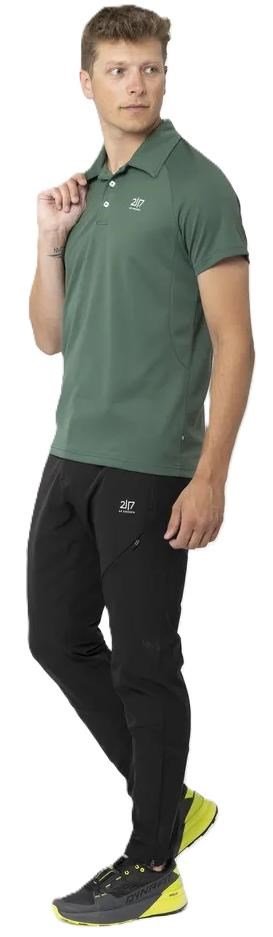 2117 of Sweden Fröseke Technical Pique heren polo, forest green