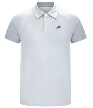 2117 of Sweden Fröseke Technical Pique heren polo, pearl blue