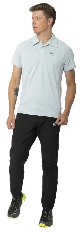 2117 of Sweden Fröseke Technical Pique heren polo, pearl blue