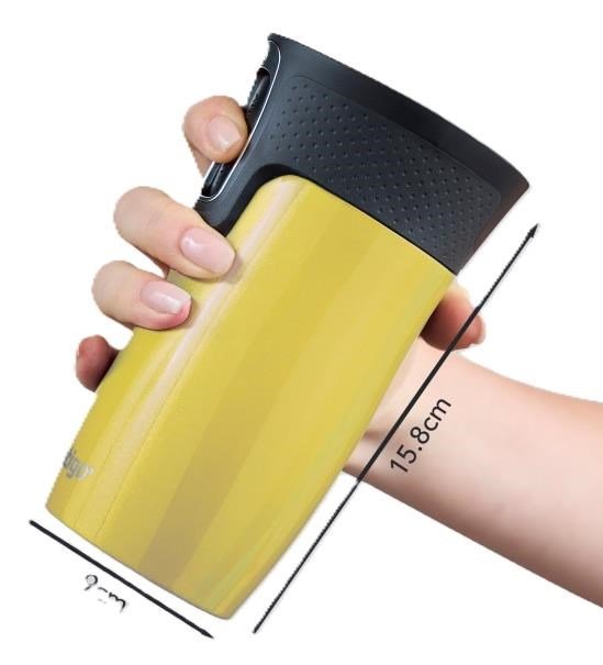Contigo Contigo West Loop Mini Travel Mug 300 ml, limelight, geel