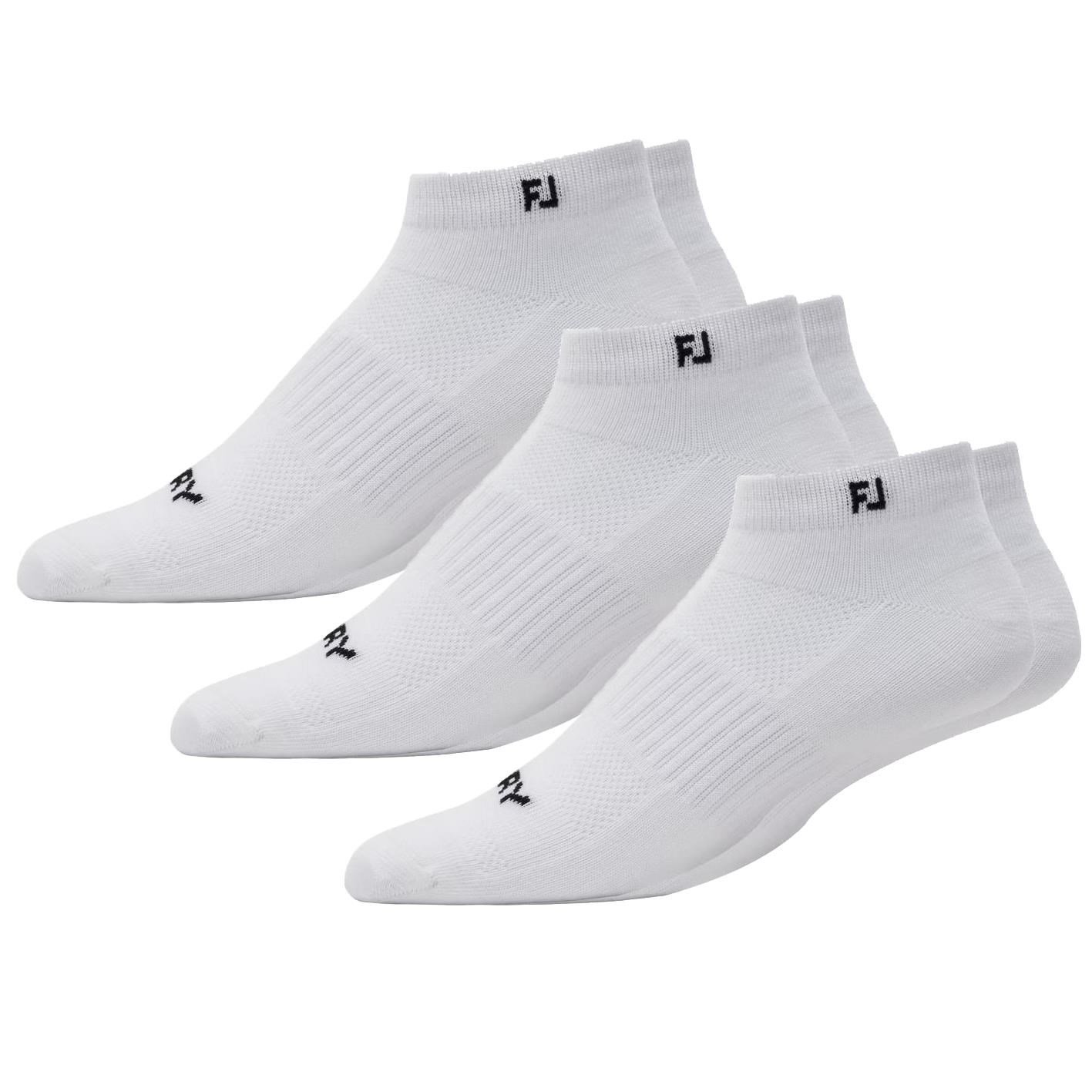FootJoy ProDry Lightweight Sport heren sokken, wit, EU 39-46 (3 paar)