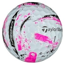 TaylorMade SpeedSoft Ink golfballen, mix kleuren (blauw, groen, oranje, roze)