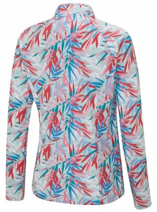 PING Arwen Printed Longsleeve dames polo, tropic retreat