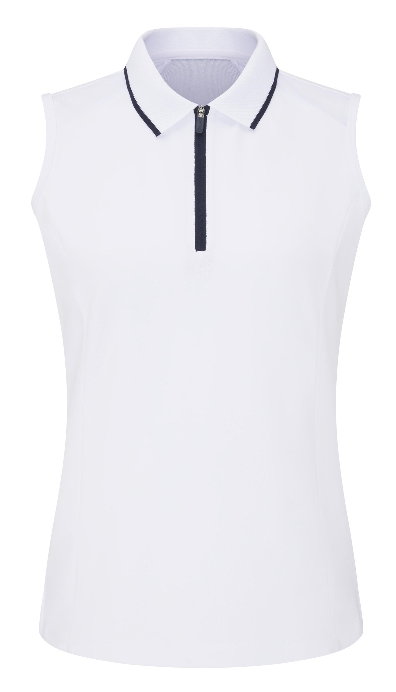 PING Eben Sleeveless dames polo, wit