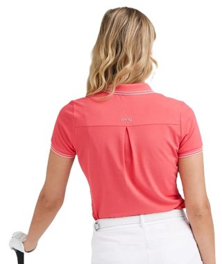 PING Viviana Tipped dames polo, paradise pink