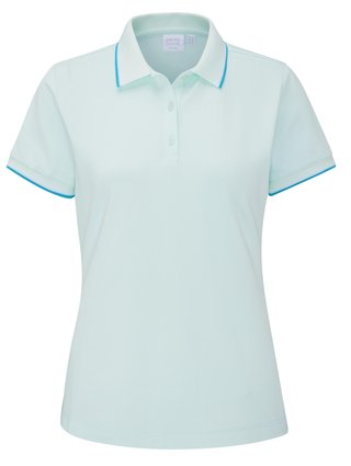PING Viviana Tipped dames polo, seaspray