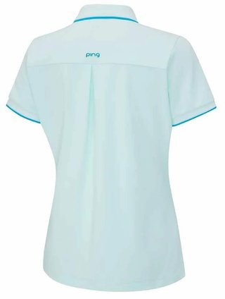 PING Viviana Tipped dames polo, seaspray