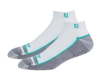 FootJoy ProDry Sport heren sokken, wit/sea glass/houtskool
