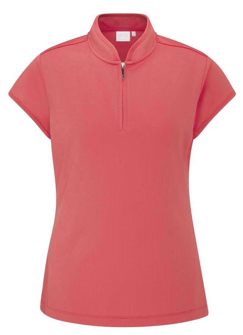 PING Evetta Jacquard dames polo, paradise pink