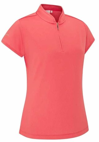 PING Evetta Jacquard dames polo, paradise pink