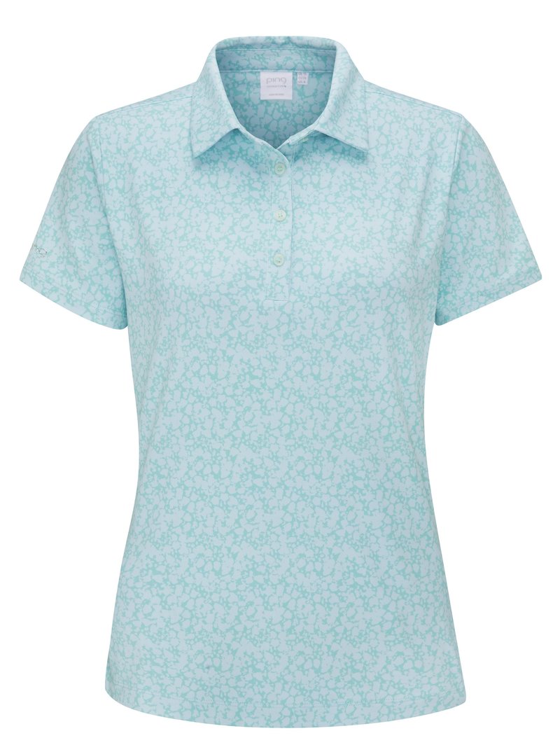 PING Aeria Printed dames polo, splash