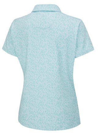 PING Aeria Printed dames polo, splash