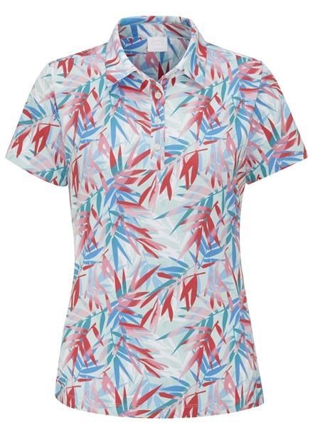 PING Aeria Printed dames polo, tropic retreat