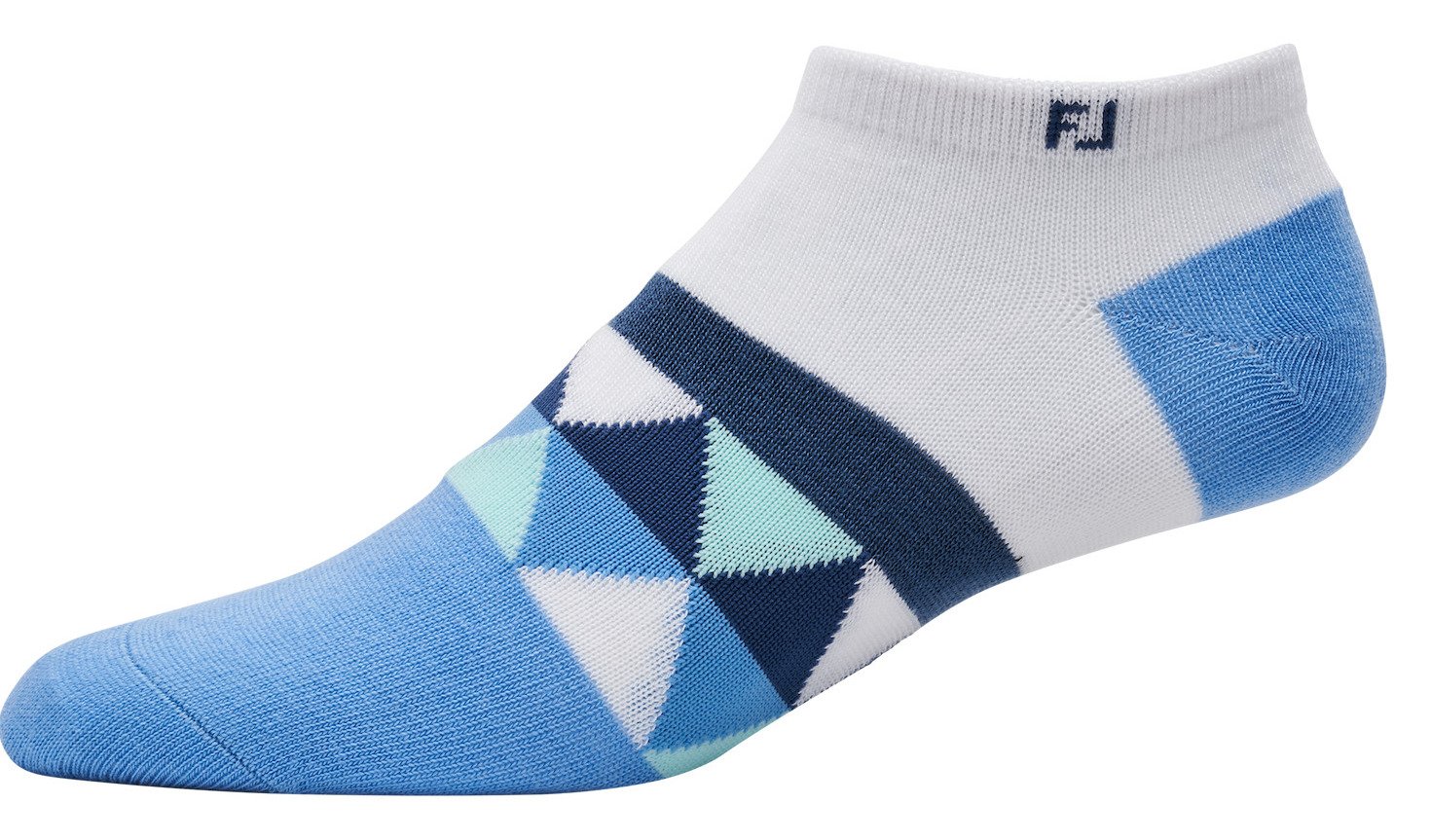 FootJoy ProDry Lightweight Low-Cut Fashion dames sokken, wit/blauw/navy