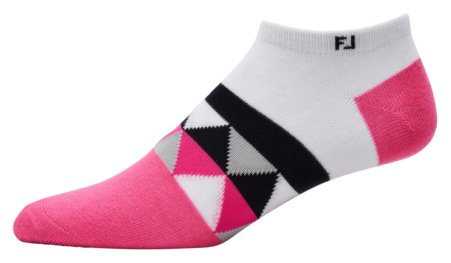 FootJoy ProDry Lightweight Low-Cut Fashion dames sokken, wit/roze