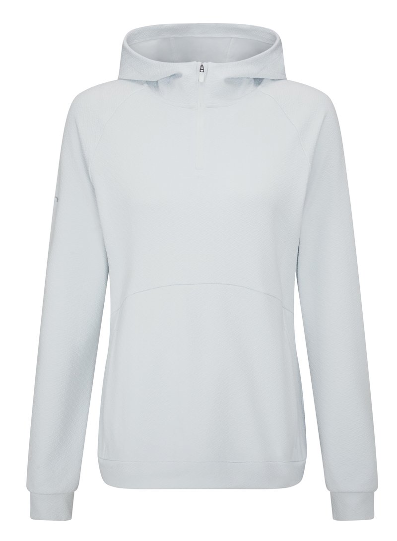 PING Rhona Textured dames hoodie, soft grey