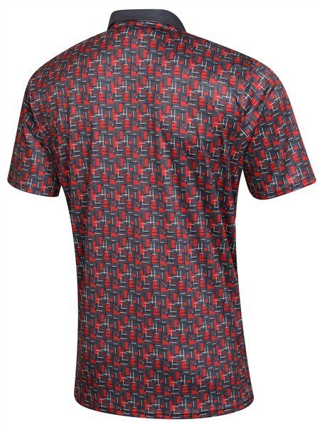 Fashion Sports Wear Lisabon heren polo, zwart/rood