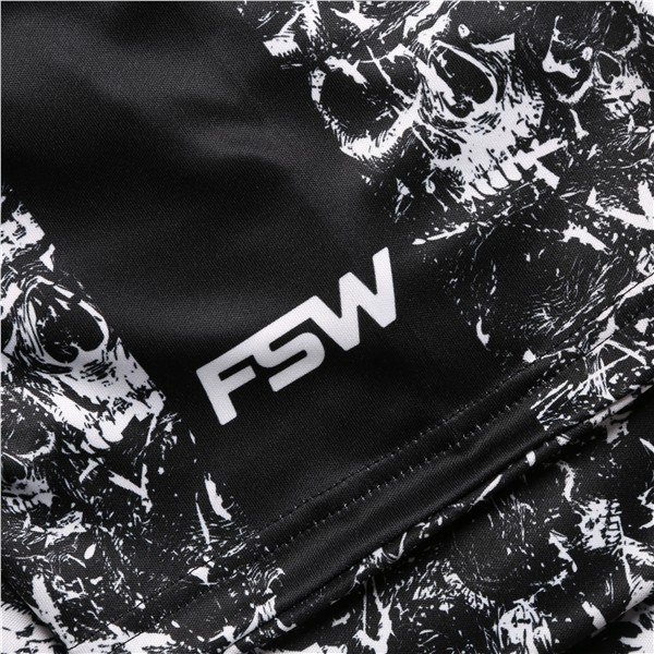 Fashion Sports Wear Skulls heren polo, zwart