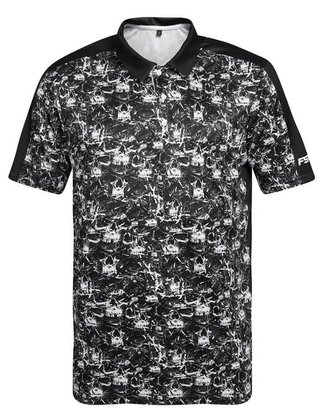 Fashion Sports Wear Skulls heren polo, zwart