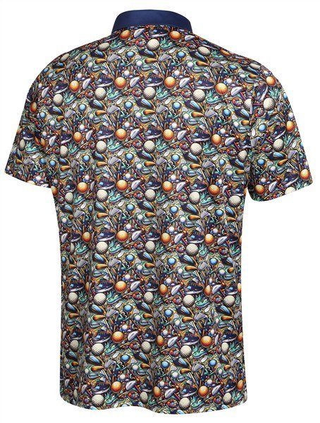 Fashion Sports Wear Bergen heren polo, navy/green