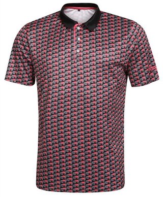 Fashion Sports Wear Nairobi heren polo, zwart/roze