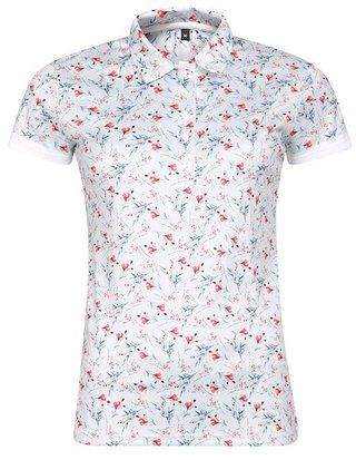 Fashion Sports Wear Malaga dames polo, grijs/rood