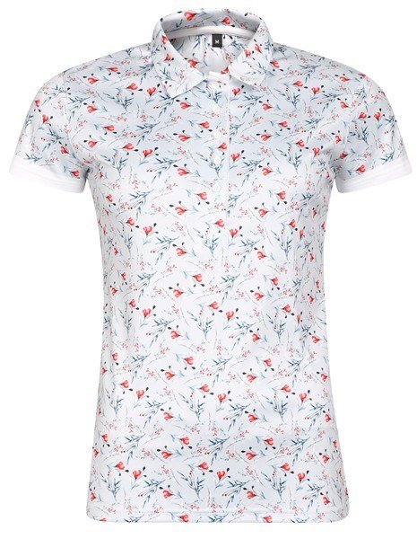 Fashion Sports Wear Malaga dames polo, grijs/rood