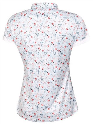 Fashion Sports Wear Malaga dames polo, grijs/rood