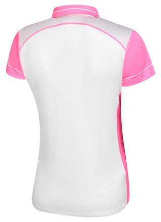 Fashion Sports Wear Accra Pink dames polo, wit/roze