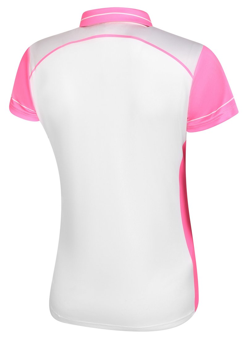Fashion Sports Wear Accra Pink dames polo, wit/roze