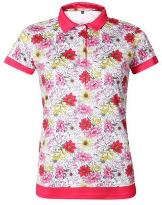 Fashion Sports Wear Luanda dames polo, wit/rood