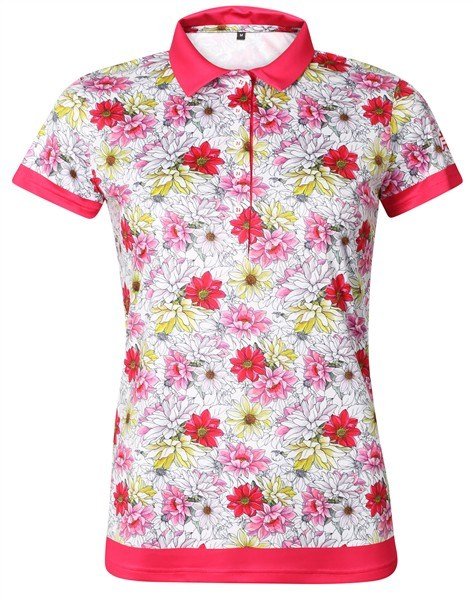 Fashion Sports Wear Luanda dames polo, wit/rood