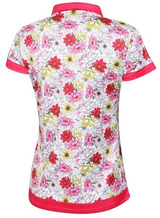 Fashion Sports Wear Luanda dames polo, wit/rood
