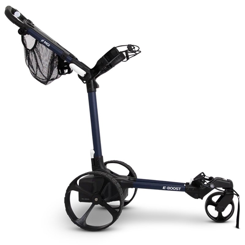 MGI E-Boost hybrid golf trolley 2026 elektrische trolley, mat navy