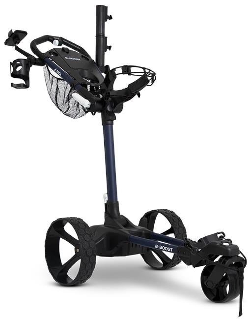 MGI E-Boost hybrid golf trolley 2026 elektrische trolley, mat navy