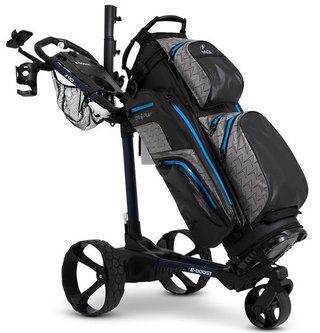 MGI E-Boost hybrid golf trolley 2026 elektrische trolley, mat navy