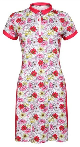 Fashion Sports Wear Cali dames jurk, wit/rood